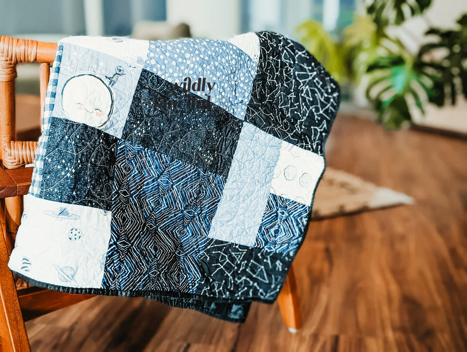 Animal Astronauts In Space Baby Quilt
